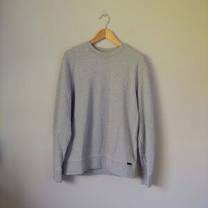 Duchamp French Terry Cotton Sweatshirt Grey Size Large